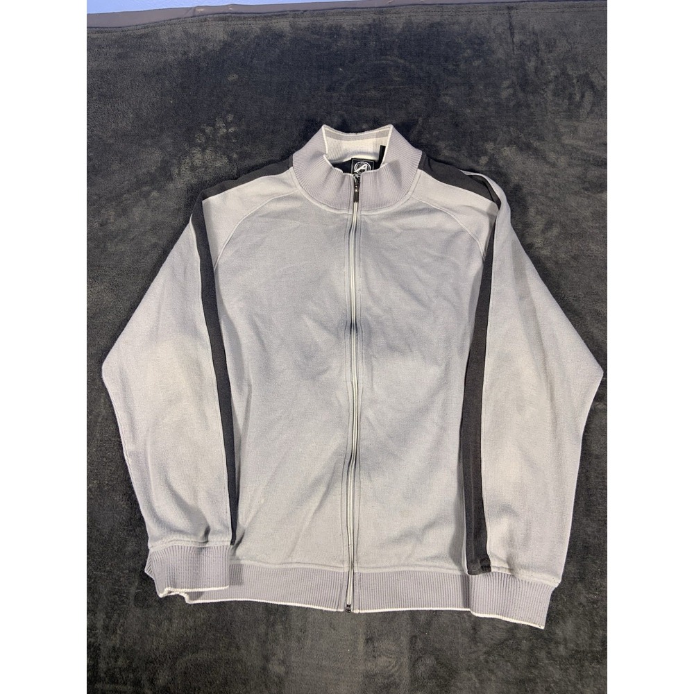 AHead Golfing Full Zip Gray Sweater Men's Size XL